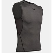 ヒートギア HEAT GEAR UA HG ARMOUR SL 1358548 Carbon Heather/Black (090) XXLサイズ [コンディショニングウェア シャツ メンズ]