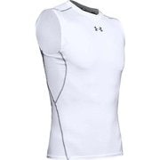 ヒートギア HEAT GEAR UA HG ARMOUR SL 1358548 White/Graphite (100) MDサイズ [コンディショニングウェア シャツ メンズ]
