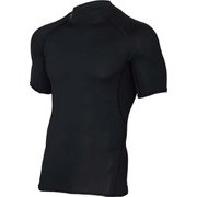 ヒートギア HEAT GEAR UA ヒートギア アーマー モック ショート スリーブ HG ARMOUR MOCK SS1358576 BLK/GPH XXLサイズ [コンディショニングウェア シャツ メンズ]