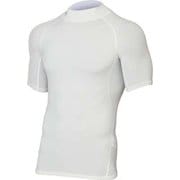 ヒートギア HEAT GEAR UA ヒートギア アーマー モック ショート スリーブ HG ARMOUR MOCK SS1358576 WHT/GPH MDサイズ [コンディショニングウェア シャツ メンズ]