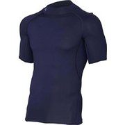 ヒートギア HEAT GEAR UA HG ARMOUR MOCK SS 1358576 MDN/STL SMサイズ [コンディショニングウェア シャツ メンズ]