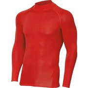 ヒートギア HEAT GEAR UA HG ARMOUR MOCK LS 1358577 RED/STL XXLサイズ [コンディショニングウェア シャツ メンズ]