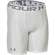 ヒートギア HEAT GEAR UA HG ARMOUR 2.0 COMP SHORT 1358578 WHT/GPH MDサイズ [コンディショニングウェア パンツ メンズ]