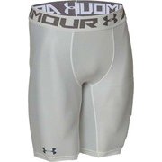 ヒートギア HEAT GEAR UA HG ARMOUR 2.0 LONG SHORT 1358579 WHT/GPH MDサイズ [機能性スポーツウェア スポーツ用アンダーショーツ  メンズ]