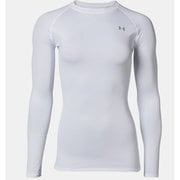 ヒートギア コンプレッション ロングスリーブ クルー レディース ランニングウェア シャツ White(100) LGサイズ 1358604