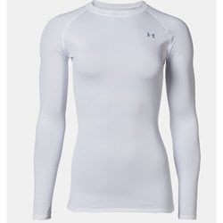 ヒートギア コンプレッション ロングスリーブ クルー レディース ランニングウェア シャツ White（100） SMサイズ 1358604