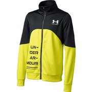 UA トラックジャケット UA Boys Track Jacket 1362689 001_BLK/YLR/WHT YMDサイズ [アウトドア ジャケット キッズ]
