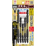 ANEX 黒龍靭ビット タフ 5本組 マグネット付き アソート ABRM5-01