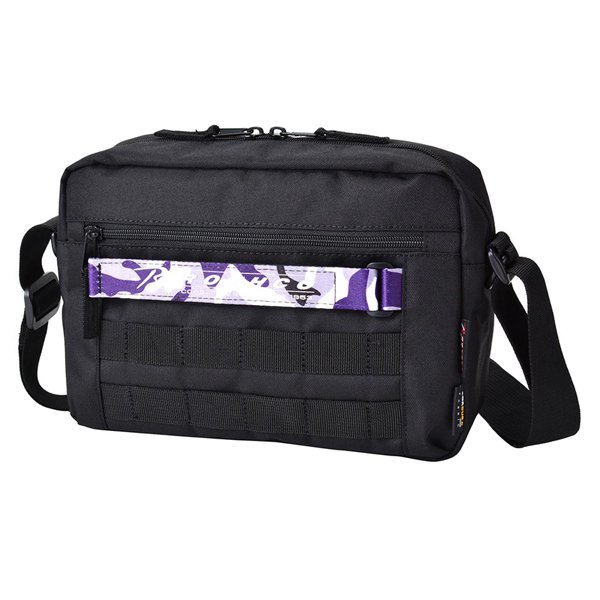 Ro bk Vicm P600cordura ショルダーバッグ ブラック ウルトラバイオレットカモ