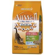 AllWell（オールウェル） 室内猫用 贅沢素材入り フィッシュ味 天然小魚とささみフリーズドライ入り [猫用 ドライフード 750g 総合栄養食]