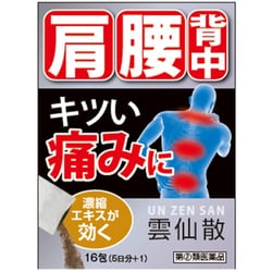 雲仙散（うんぜんさん） 用法：1日3回 内容量：16包 [指定第2類医薬品 漢方薬・生薬 ※セルフメディケーション税制対象商品]