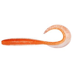 KEMURI CURLY（ケムリカーリー） 4.5inch クリアオレンジ/レインボーフレーク