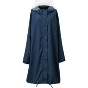 HARAINY 自転車レインウェア フリーサイズ レディース ネイビー 25149
