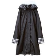 OTONA 自転車レインウェア フリーサイズ レディース ブロックチェック 25285