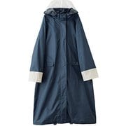 OTONA LONG TYPE 自転車レインウェア ロングタイプ レディース L ネイビーストライプ 25225