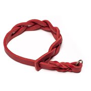 One-Piece Leather Hand Strap One Size Red