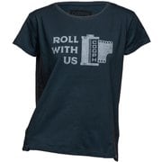 T-Shirt Roll with us Blue レディース Sサイズ