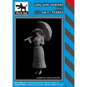HAUF32093 1/32 WW. I 傘を持つ女性 [プラモデル ミリタリーシリーズ]