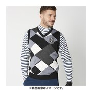 789800 [ニットベスト メンズ M/BK]