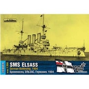 CS35090F 1/350 独・戦艦エルザース・1904 フルハルモデル [レジン製組み立てキット]