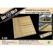 USCDWA019 1/35 ドイツ軍 ユーティリティー トレーラー 5t用床板/パネル木製板セット [ディティールアップパーツ]