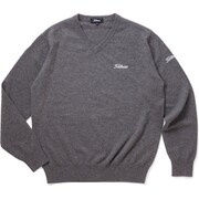 TWMK1758GY-M [17FW 1758 カシミア Vネックニット Mサイズ グレー]
