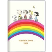 キャラクターグッズ S2952165 2021 手帳 週間 B6 ストーリーブック 2020年10月~2021年12月 PEANUTS スヌーピー レインボー
