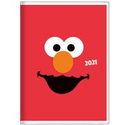 キャラクターグッズ S2952521 2021 手帳 月間 A6 2020年10月~2021年12月 セサミストリート レッド
