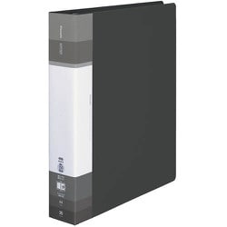 Glassele（グラッセル） クリヤーブック A4 替紙式 S ワイド ブラック ラ-GLB740D