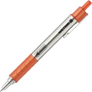 加圧式ボールペン WETNIE(ウェットニー) 0.7mm ノック式 濡れた紙にも書ける 上向き筆記可能 メタルボディ インク色:黒 本体色:オレンジ P-BA100-OR