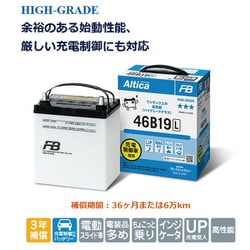 古河電池 古河バッテリー ECHNO IS HIGH-GRADE bB GH-NCP30 2000-2001 新車搭載: 46B24R 1個 品番:HN65R/B24R 1個