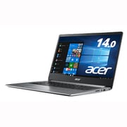 ノートパソコン Celeron N4020/4GB/256G SSD/ドライブなし/14.0型/Windows 10 Home/スパークリーシルバー SF114-32-A14U/S