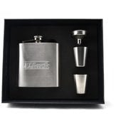 スキットル・フラスク 角型 6oz マット 4点セット [アウトドア ウォータータンク]