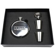 スキットル・フラスク 丸形 5oz 鏡面 4点セット [アウトドア ウォータータンク]