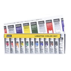 リキテックス ガッシュ・アクリリック プラス 12色セット 10ml＋ホワイト20ml G2 16104722