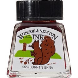 ドローイングインク 14mL ボトル 074 バーントシェンナ 19501074