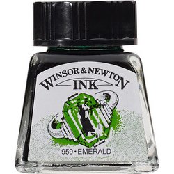 ドローイングインク 14mL ボトル 235 エメラルド 19501235