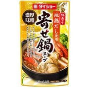 鮮魚亭 地鶏だし使用 寄せ鍋スープ 濃厚味噌味 ストレートタイプ 750g