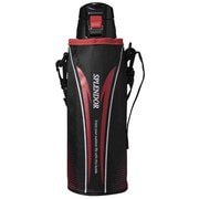 ワンタッチスポーツボトル スプレンダー 1L ブラックレッド F-5023