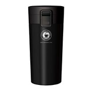 水筒 ワンタッチ 真空断熱携帯タンブラー ステンレス製 370ml マグボトル ブラック TL370