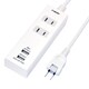 USBポート付き電源タップ 1m EUT-223410