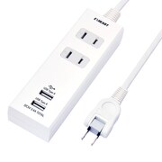 USBポート付き電源タップ 1m EUT-223410