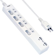 USBポート付きスイッチタップ 2m EUTS-423420