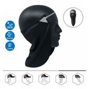 0700215001358 [ネックフラップ/フェイスマスク COOLNES 2in1 NECK FLAP/FACE MASK 男女兼用 ブラック]