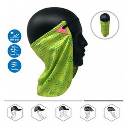 07002150011365 [ネックフラップ/フェイスマスク COOLNES 2in1 NECK FLAP/FACE MASK 男女兼用 グリーン]