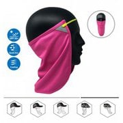 0700215001366 [ネックフラップ/フェイスマスク COOLNES 2in1 NECK FLAP/FACE MASK 男女兼用 ピンク]