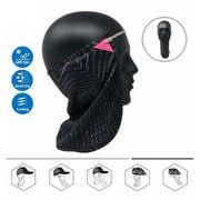 0700215001367 [ネックフラップ/フェイスマスク COOLNES 2in1 NECK FLAP/FACE MASK 男女兼用 ブラックピンク]