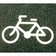 00001-03692 フロアサイン 自転車マーク (幅62cmx高35cm)