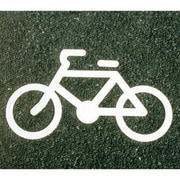 00001-03692 フロアサイン 自転車マーク (幅62cmx高35cm)