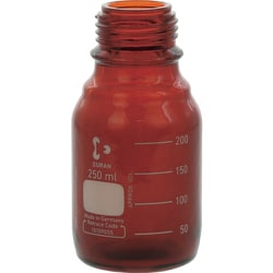 017290-2505A ねじ口びん セーフティコート 茶褐色 びんのみ 250mL